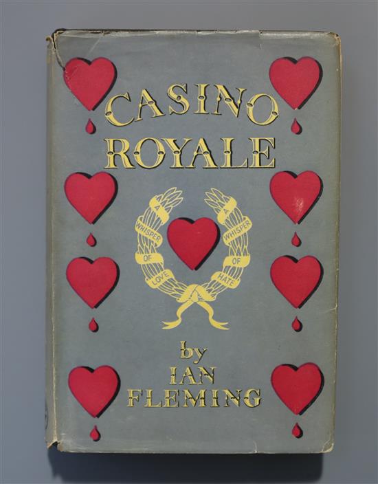 Fleming, Ian - Casino Royale, 3rd impression (4), 5-218pp, including half title, dj, cr. 8vo, Cape 1954, only